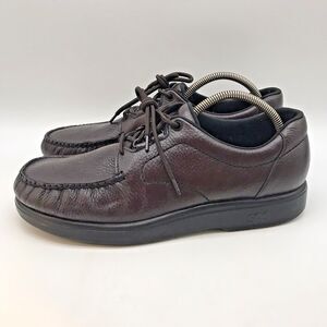 SAS 'Bout Time Shoes Men's 11.5N Cordovan Leather Lace Up Low Top Walking Shoes